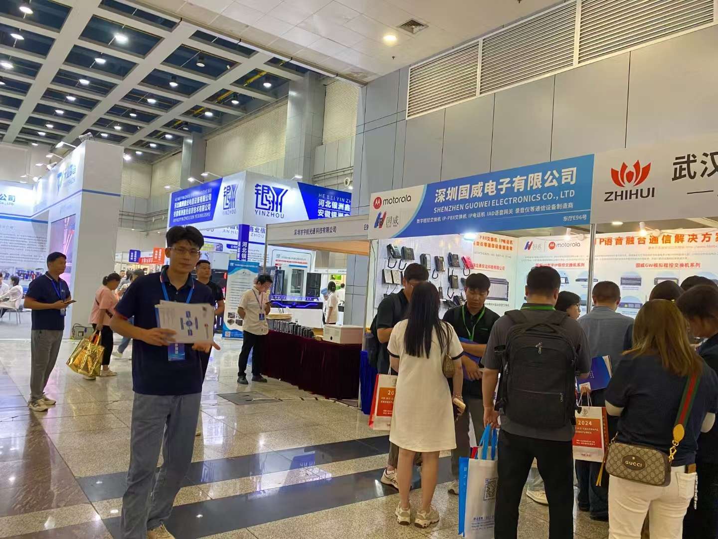 國威程控交換機武漢安博會展會圖片